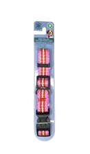Reflective Pink Dog Collar Medium Quick Release Clip&Adjustable Pet Supplies