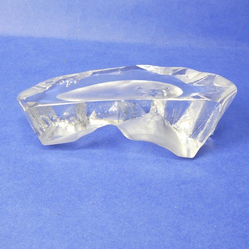 Mats Jonasson Sweden Crystal Baby Seal Paperweight Signed Clear Glass Sculpture - Picture 9 of 10
