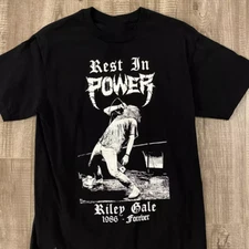 Riley Gale rest in Power Trip band retro T-shirt black Unisex