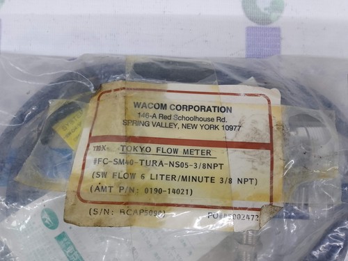 Flow Checker FC-SM40 Tokyo Flow Meter Co. Ltd. Water Flow Meter NEW - Picture 7 of 19