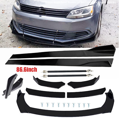 For VW Scirocco R-Line Front Bumper Rear Lip Splitter Spoiler Side Skirt Body K