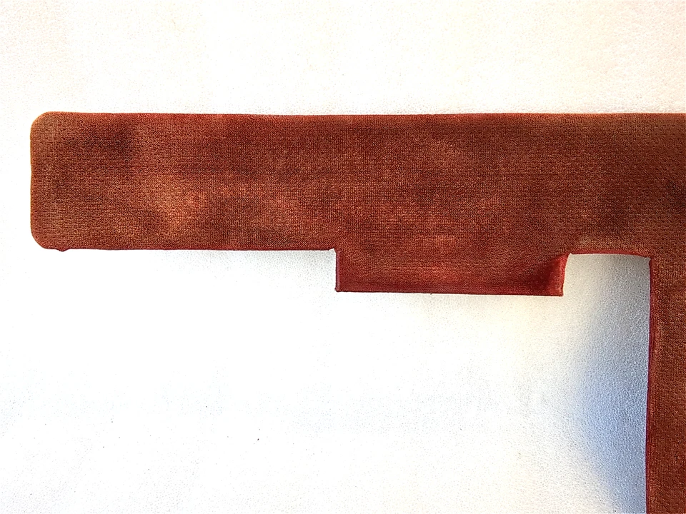 Inserciones de panel de puerta de tela roja de lujo 80-86 Ford F150 F250 F350 Bronco OEM Foto 4 de 4