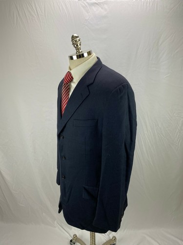 Hickey Freeman Men's Blue Wool Blazer Jacket 42L - Picture 3 of 8