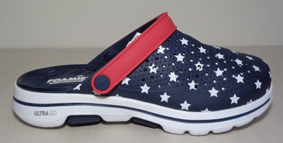 Skechers Size 11 M FOAMIES GO WALK 5 STARS AND STRIPES Clogs  display picture 2