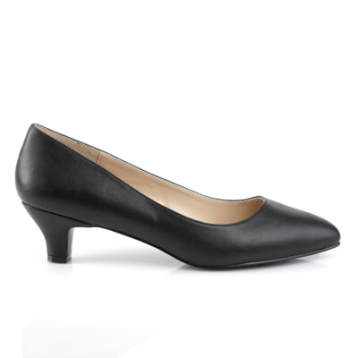 #ad #ad 2quot; Black Leather Low Heels Mens Crossdresser Pumps Shoes in Womans size 13 14 15 $61.95