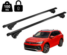 BARRE PORTATUTTO PORTAPACCHI TETTO PER VW TIGUAN 2023- CON CORRIMANO ANTIFURTO