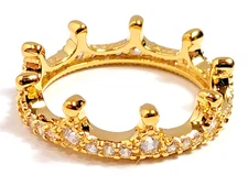 Authentic Pandora Ring, SHINE Enchanted Crown, #167119CZ, 18K Gold Plated, CZ