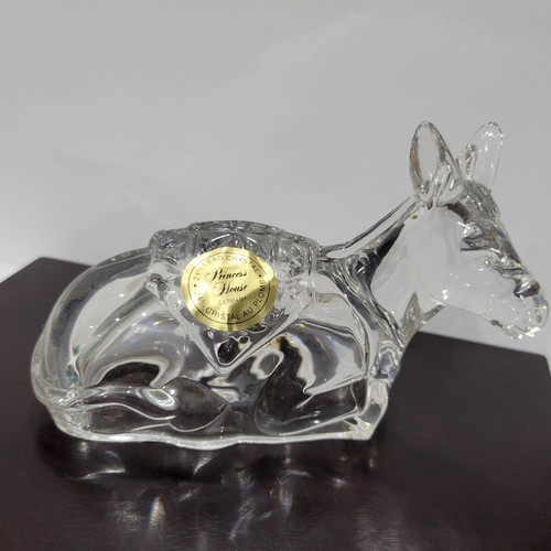 Estatuilla de burro de cristal de plomo de la casa de la princesa de colección repuesto de belén - Imagen 2 de 10
