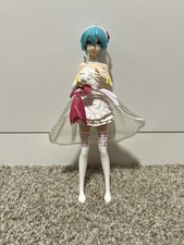 Hatsune Miku White Dress Vocaloid Collectable Figure MISSING STAND