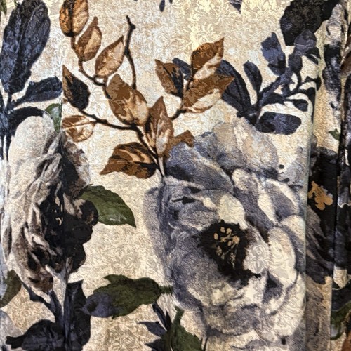 Susan Graver Artisan LP Open Kimono Cardigan Beaded Top Flowy Floral Boho Embroi - Picture 11 of 14