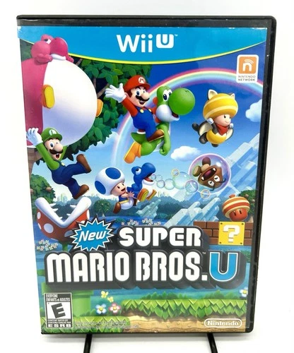 New Super Mario Bros. U For Nintendo Wii U 2012 Disc & Case Tested & Working