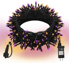 Halloween String Lights Plug in,33FT 100 LED with 100LED, Blue 