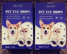 Gentle Dog Eye Drops Eye Infection Treatment, Removing Tear Stains 15mL Lot of 2