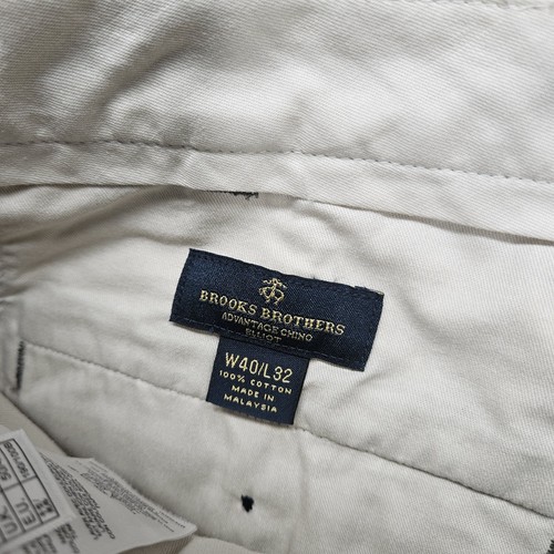 Brooks Brothers Pleated Cottton Elliot Advantage Chino Dress Pants. 40X32 NWT!! - Picture 5 of 11