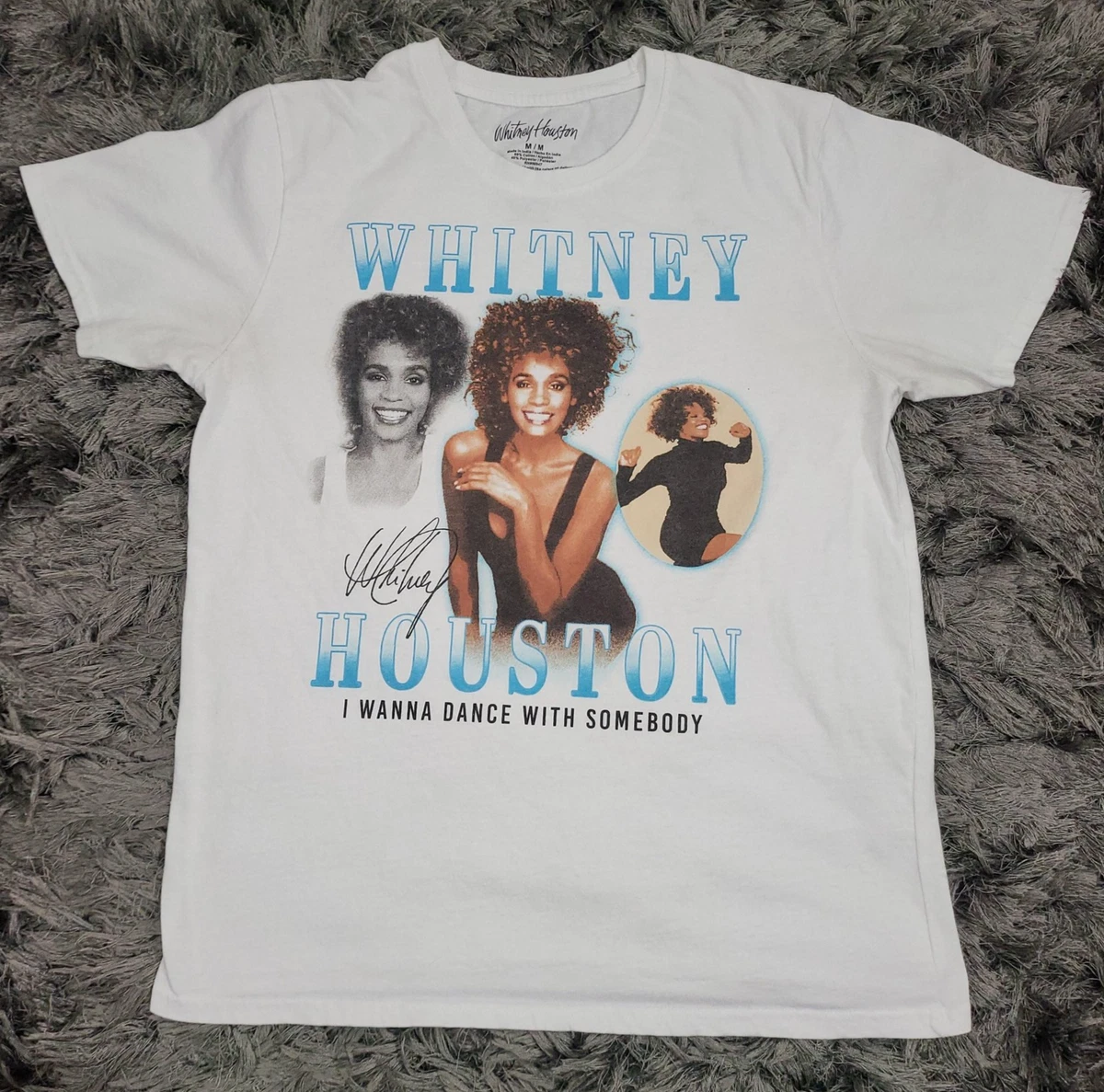 Whitney Houston Tシャツ ホワイト10着限定レア R&B Tシャツ - WHITNEY HOUSTON (ホイットニー ヒューストン)Tシャツ