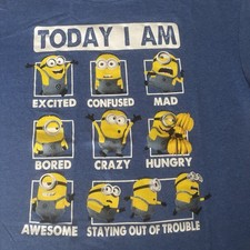 Despicable Me Minions Blue Youth Size 10/12 T-Shirt