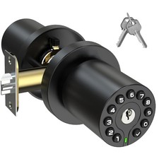 Keypad Door Knob with Key,Keyless Entry Door Lock, Code Locks Door Knob, Auto...