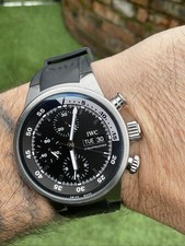 IWC AQUATIMER DAY DATE CHRONOGRAPH AUTOMATIC DIVERS MENS WATCH 42MM LOVELY