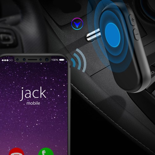 Aux Wireless Adapter Car Portable Wireless Receiver Wireless 5. 0 Receiver - 第 2/12 張圖片