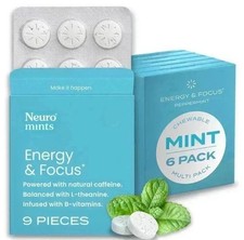 Neuro Mints Energy plus Focus 54 Pieces - Peppermint
