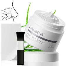 LANBENA 2.0 Blackhead Nose Plants Pore Strips(1.03 Oz), 60pcs Nose Strips for Bl
