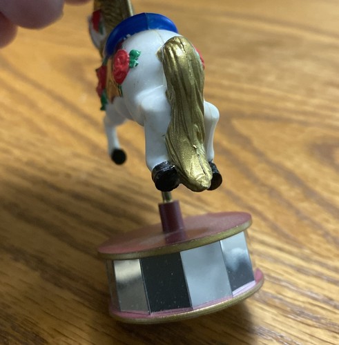 Vintage 1994 NOMA Pferd Ornament Baumschmuck Weihnachtskarussell - Bild 5 von 7