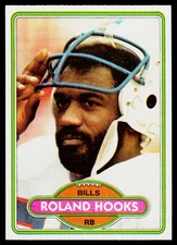 Roland Hooks, 1980 Topps, #167, Buffalo Bills,