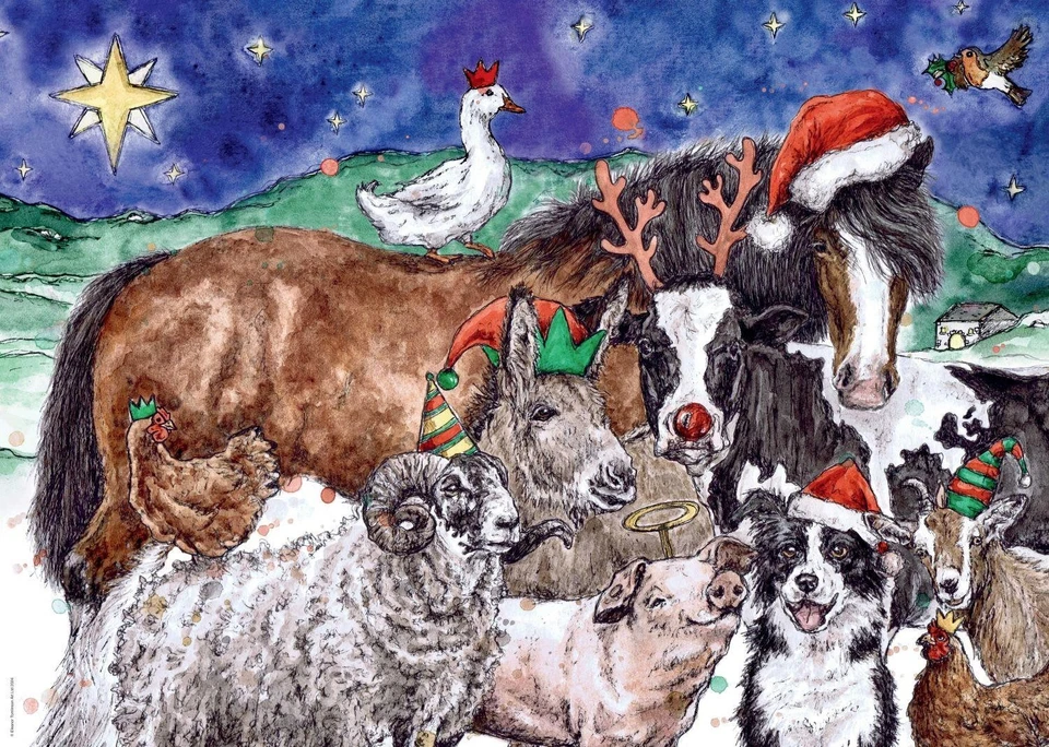 Ravensburger Herd It's Nearly Christmas 1000 Piece Puzzle - NEW - FREE Shipping! - Image 2 of 2