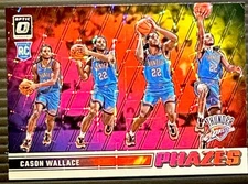 2023-24 Panini Donruss Optic - Cason Wallace Phazes #4 (RC) Case Hit SSP Thunder