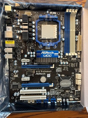 ASRock 870 Extreme3, Socket AM3, AMD Motherboard Part No:90-MXGFA0-A0UAYZ
