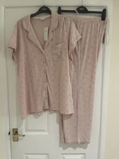 BNWT M&S Pink Mix Floral Ladies Pyjamas Marks & Spencer Women PJs UK Size 18