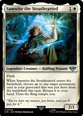 X 1 Samwise The Stouthearted NM-M LTR 028 MTG Magic The Gathering