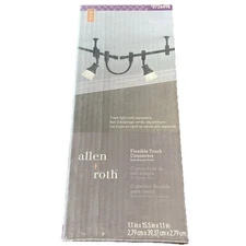 Allen + Roth 0726497  Flexible Track Lighting Connector - Dark Bronze Finish