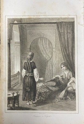 Engraving Africa Barbary ''Women In Tripoli''
