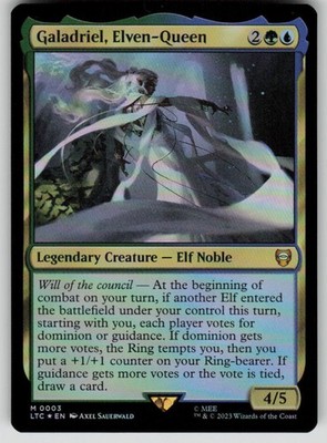 Galadriel, Elven-Queen Foil Commander: The Lord of the Rings 3 MTG NM