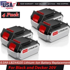 20 Volt 6.0Ah Lithium-Ion Battery for Black and Decker 20V Max LBXR20 LBXR2020