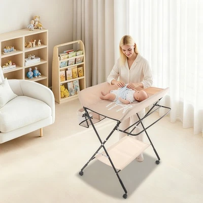 MARKENLOS Wickeltisch Baby Wickelregal Babymöbel Kommode Wickelkommode mit Sicherheitsgurt
