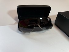 Versace Women's Sunglasses Mod 2166 With Case Black Gray Metal Gold