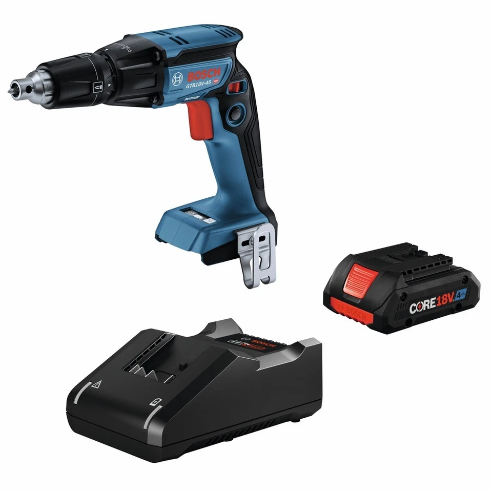 Bosch GTB18V-45B15-RT 18V 1/4 pulg. Kit de pistola de tornillo hexagonal (4 Ah) certificado reacondicionado