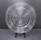 Anchor Hocking Depression Manhattan Clear Glass 10" Dinner Plates Vintage