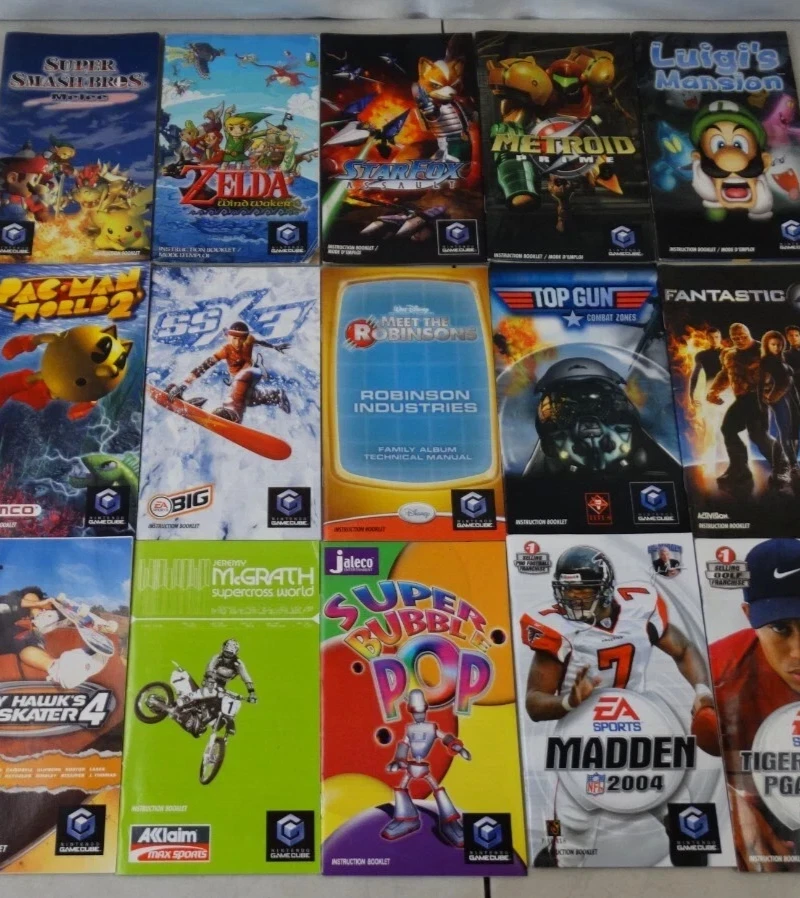 Nintendo Gamecube Game Instructions Manual Booklet - Pick & Choose Letters #A-L - Image 3 of 4