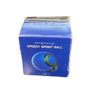 Petgravity Speedy Sprint Ball Toy for Cat Type-C Rechargeable Blue 