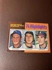 1975 Topps '74 Highlights #7 Nolan Ryan, Dick Bosman, Steve Busby Baseball Card
