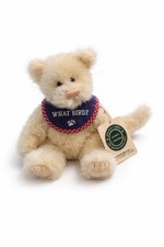 Boyds Bears Robyn Purrsmore Cat Plush WHAT BIRD Bib Archive Collection Tag