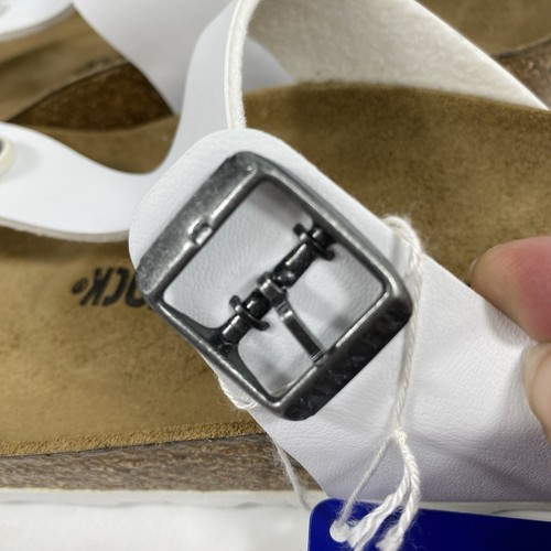 Birkenstock Gizeh Regular Fit Birko-Flor Thong Flip Flop - White EU 36 US 5 - Imagen 5 de 11