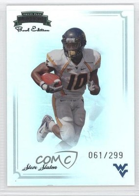 2008 Press Pass Legends Bowl Edition 61/299 Steve Slaton #29 Rookie RC 0h9