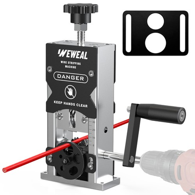 #ad Manual Wire Stripping Machine Drill Powered Hand Crank Wire Stripper Tool 1.5 30 $43.99