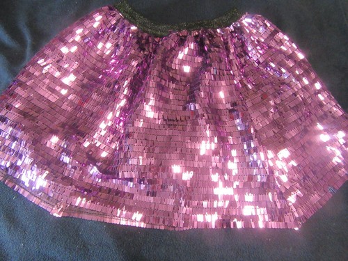 ZARA GIRL'S SEQUIN SKIRT - SIZE: 6 - FREE SHIPPING - Picture 2 of 7