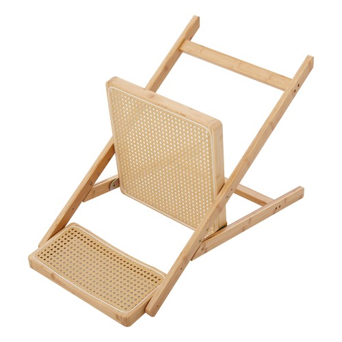 Heavy Duty Wood Folding Chair Easy To Store Multi-Purpose Durable Rattan Chair - Picture 22 of 23