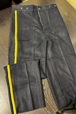 Civil War re-enacting, Union Cavalry Corporal Dark-Blue Wool Trousers 34" W, NEW